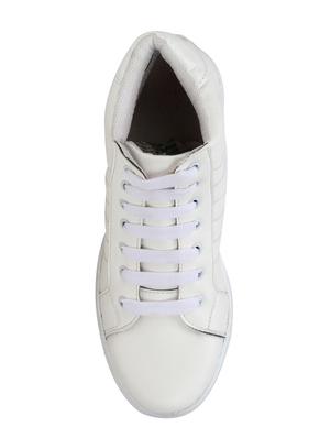 white lace-up sneakers - 15883798 - Standard Image - 3