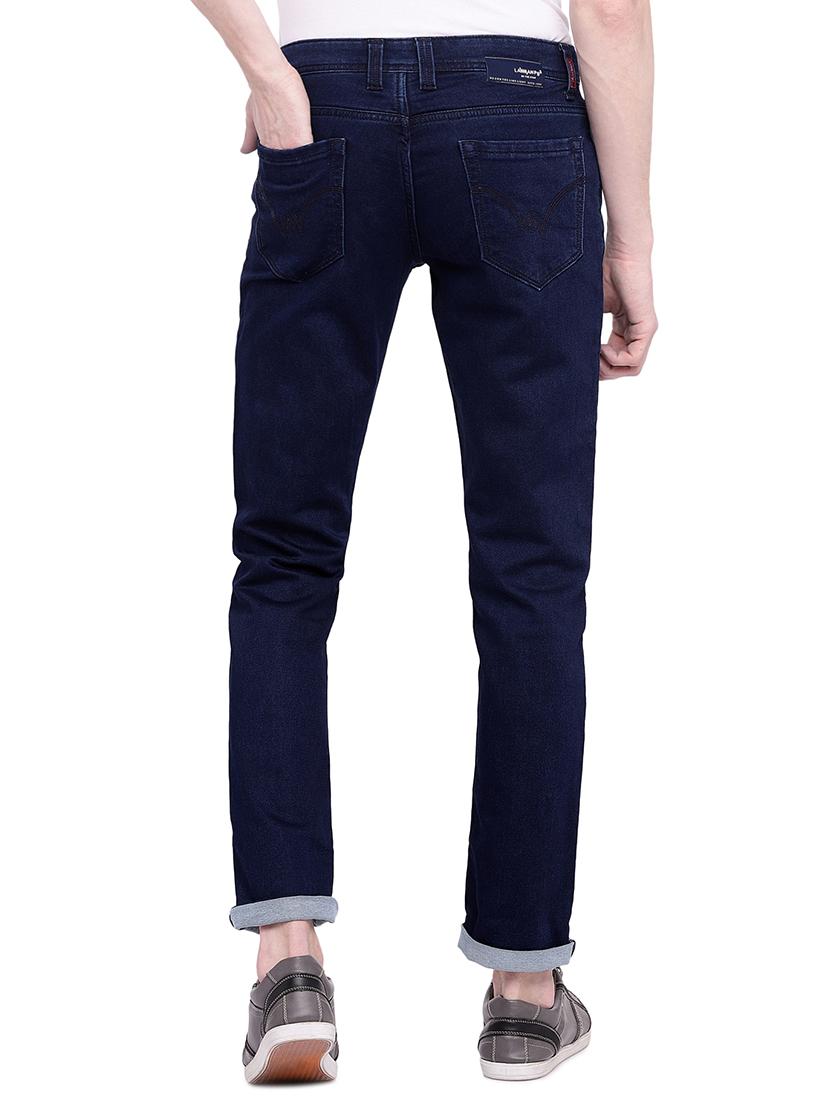 blue cotton plain jeans - 15885311 - Zoom Image - 3