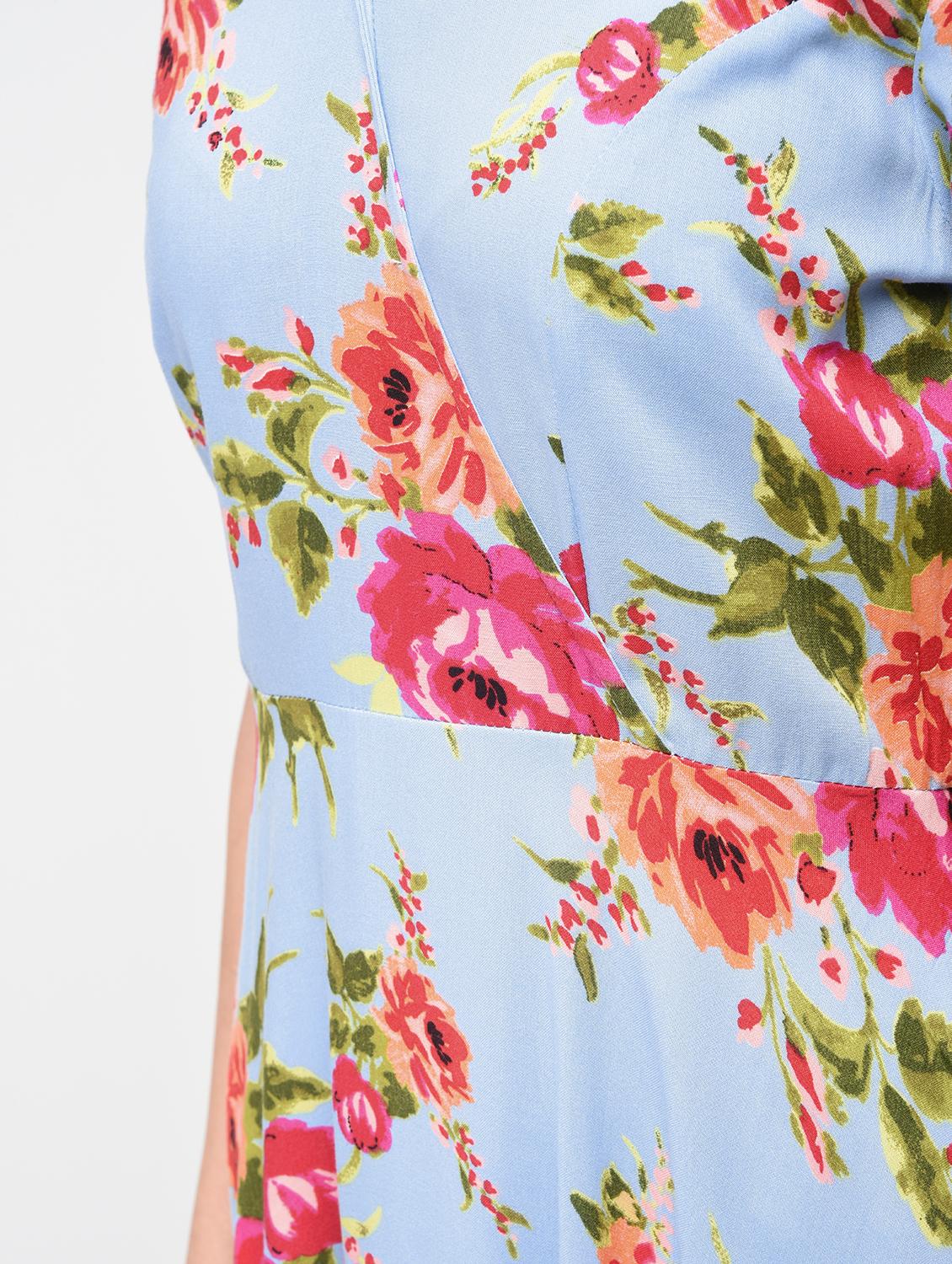 blue viscose skater dress - 15888114 - Zoom Image - 6