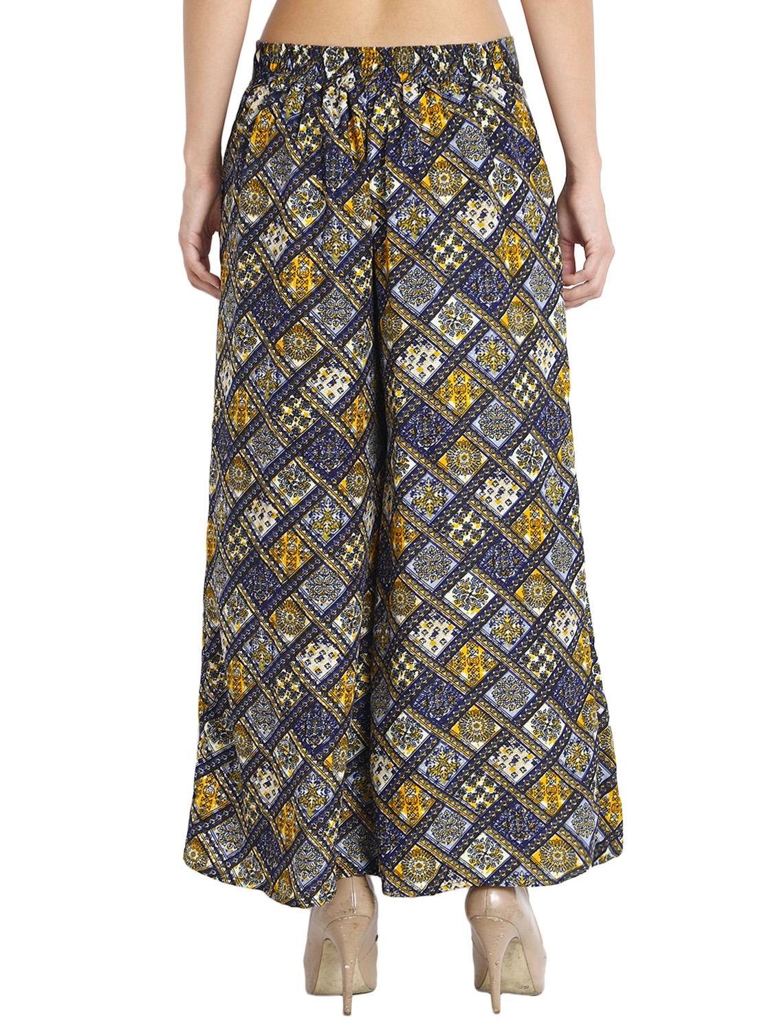 high waist flared palazzo - 15891112 - Zoom Image - 3