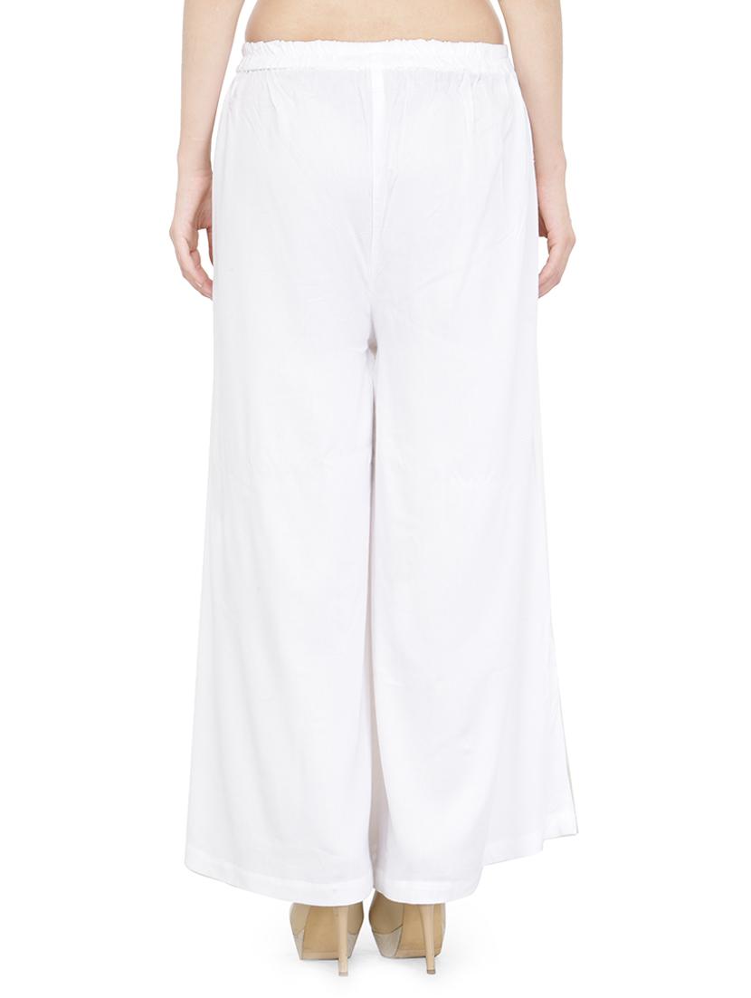 mid waist flared palazzo - 15893001 - Zoom Image - 3