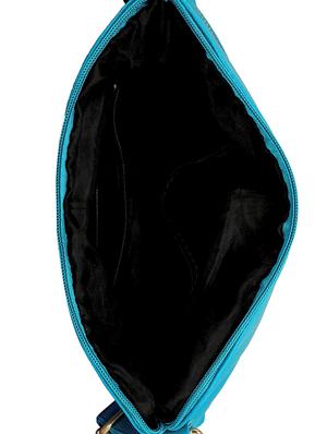 blue leatherette (pu) regular sling bag - 15893341 - Standard Image - 3