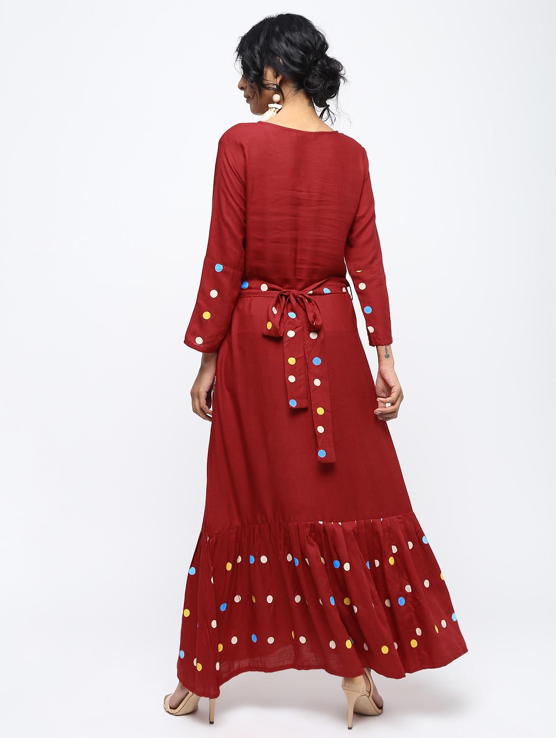 Printed a-line dress - 15893352 - Zoom Image - 3