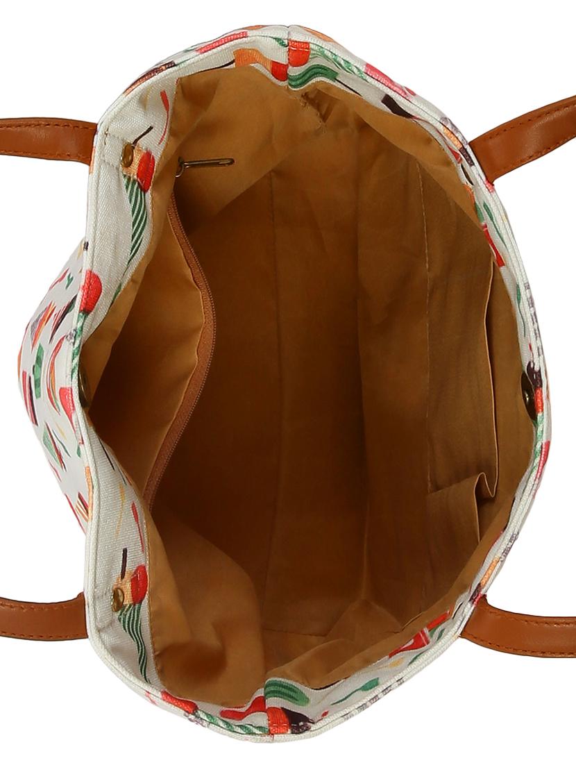 white canvas regular shopping bag - 15893372 - Zoom Image - 3