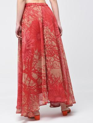 Abstract print maxi skirt - 15894094 - Standard Image - 3