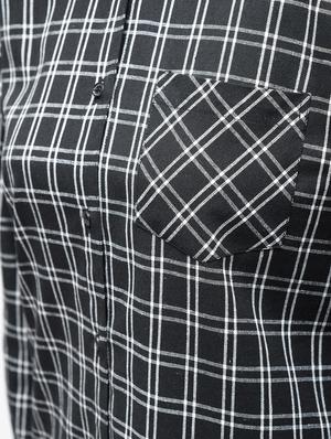 coal black checkered shirt - 15894131 - Standard Image - 6