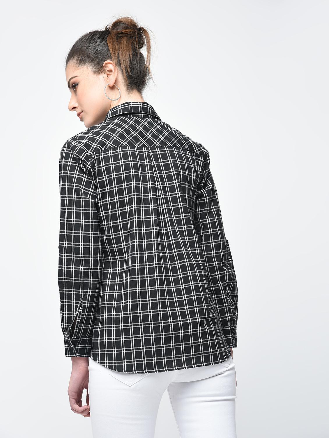 coal black checkered shirt - 15894131 - Zoom Image - 3
