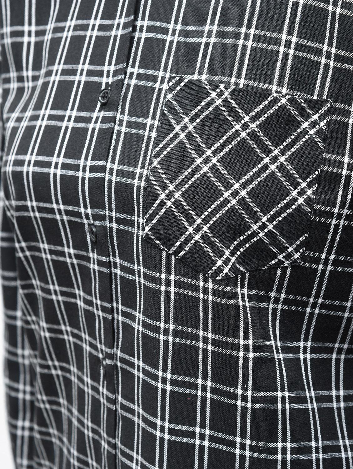 coal black checkered shirt - 15894131 - Zoom Image - 6