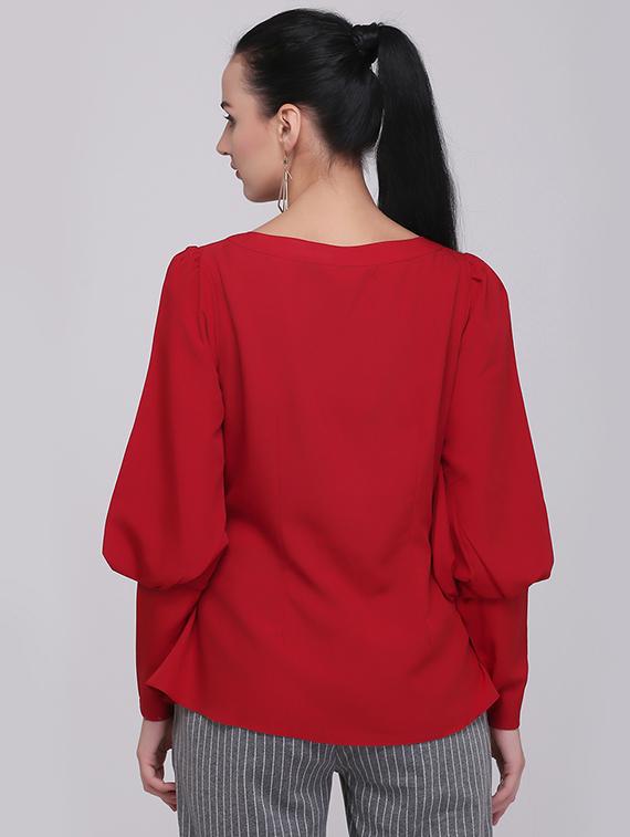 bishop sleeved keyhole front top - 15894264 - Zoom Image - 3