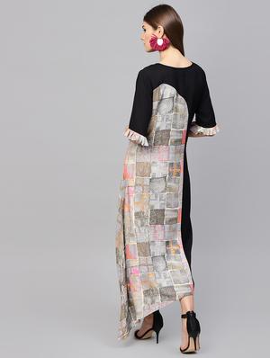 asymmetric printed dress - 15894309 - Standard Image - 3