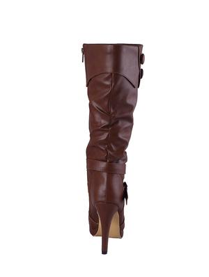 brown knee length boots - 15897237 - Standard Image - 3