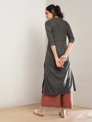 Kaantha straight kurta - 15897405 - Standard Image - 3