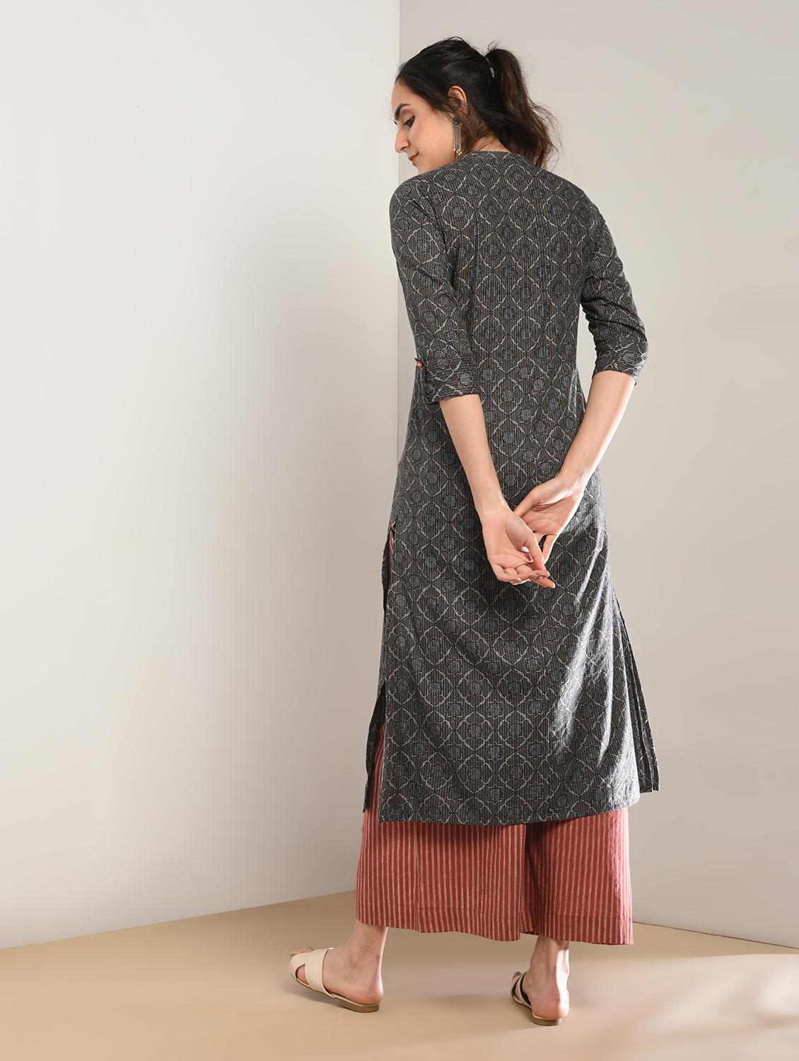 Kaantha straight kurta - 15897405 - Zoom Image - 3