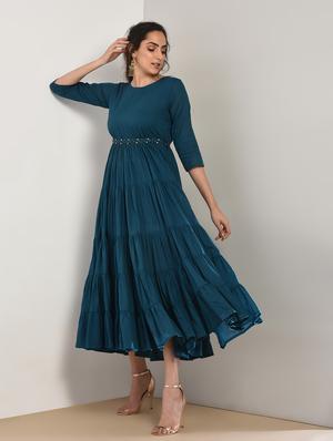 Tiered embellished dress - 15897431 - Standard Image - 3