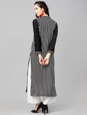 Stripes straight kurta - 15897806 - Standard Image - 3