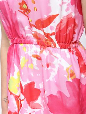 elasticated waist a-line dress - 15897878 - Standard Image - 6