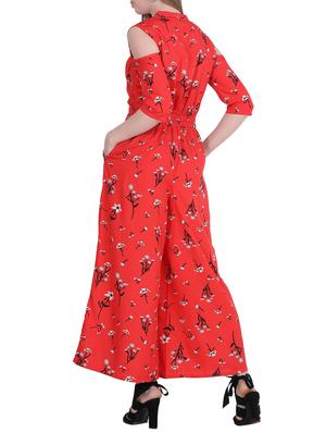 cold shoulder floral jumpsuit - 15899907 - Standard Image - 3