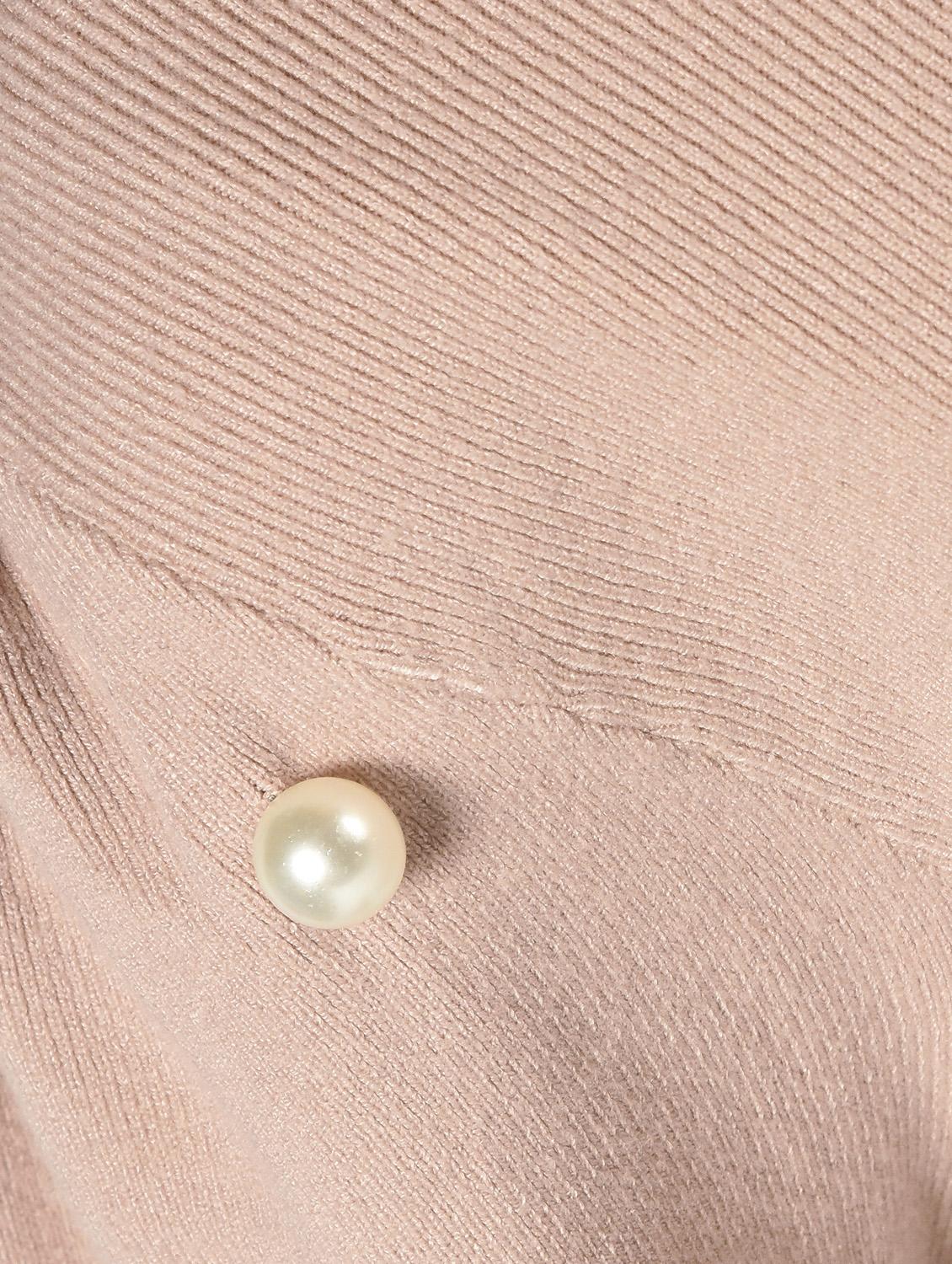 pearl embellished puff sleeved pullover - 15900934 - Zoom Image - 6