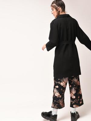 Tie belted blanket coat - 15900951 - Standard Image - 3