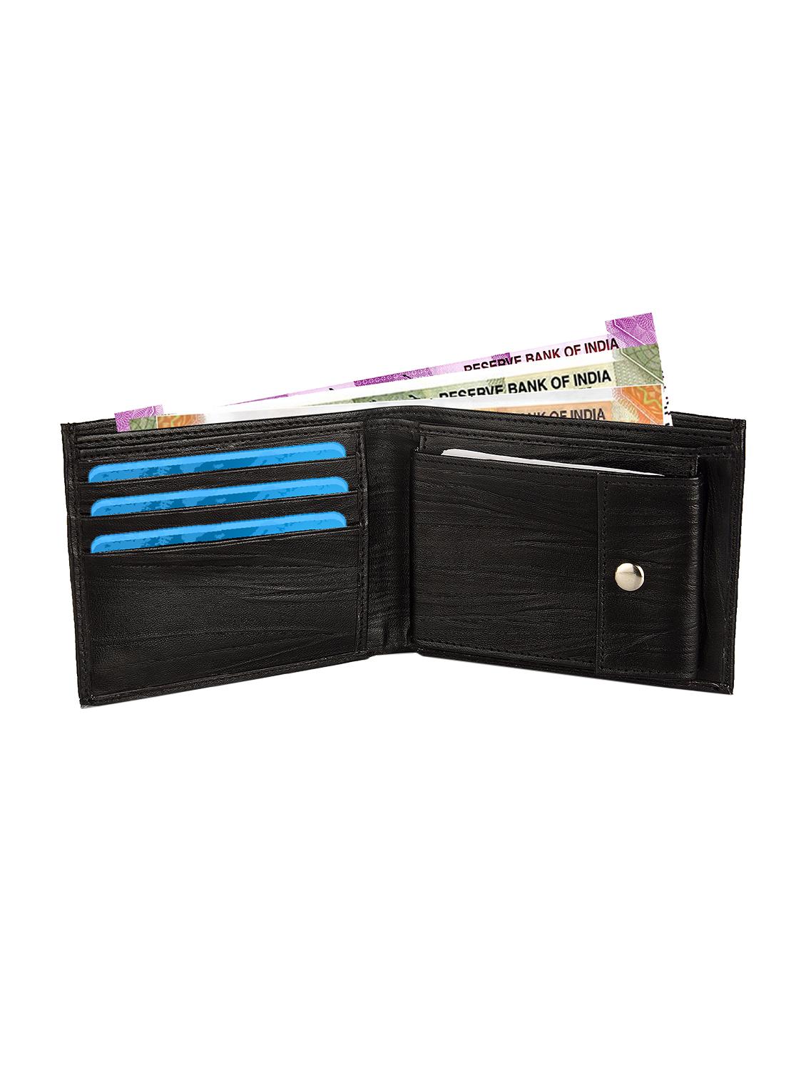 black leatherette wallet - 15902287 - Zoom Image - 3