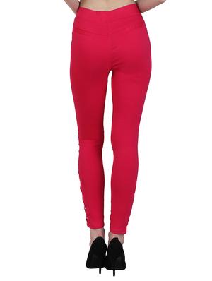 high waist criss-cross detail jegging - 15902335 - Standard Image - 3