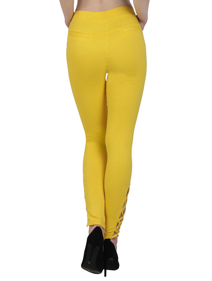 criss-cross detail high waist jegging - 15902352 - Zoom Image - 3