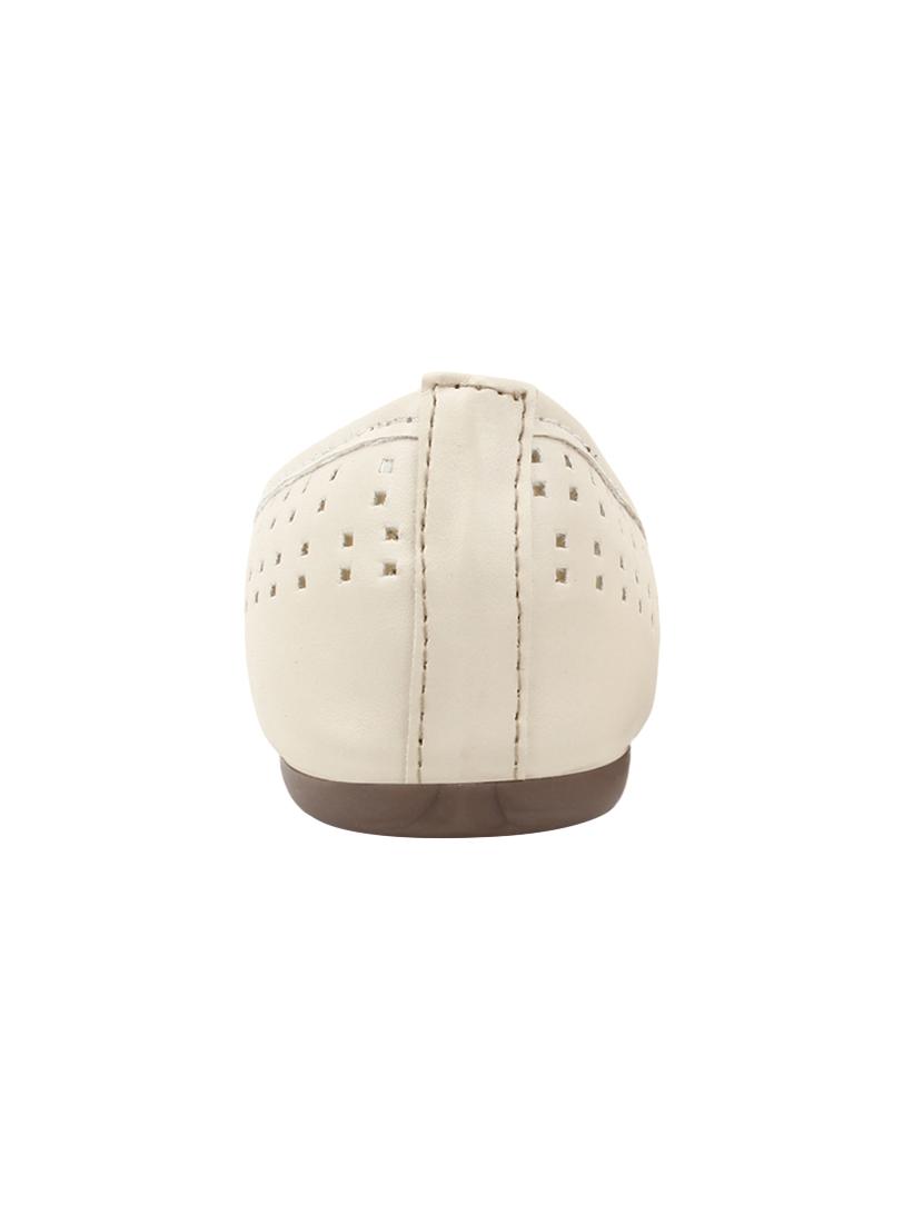 white slip on ballerinas - 15902416 - Zoom Image - 3