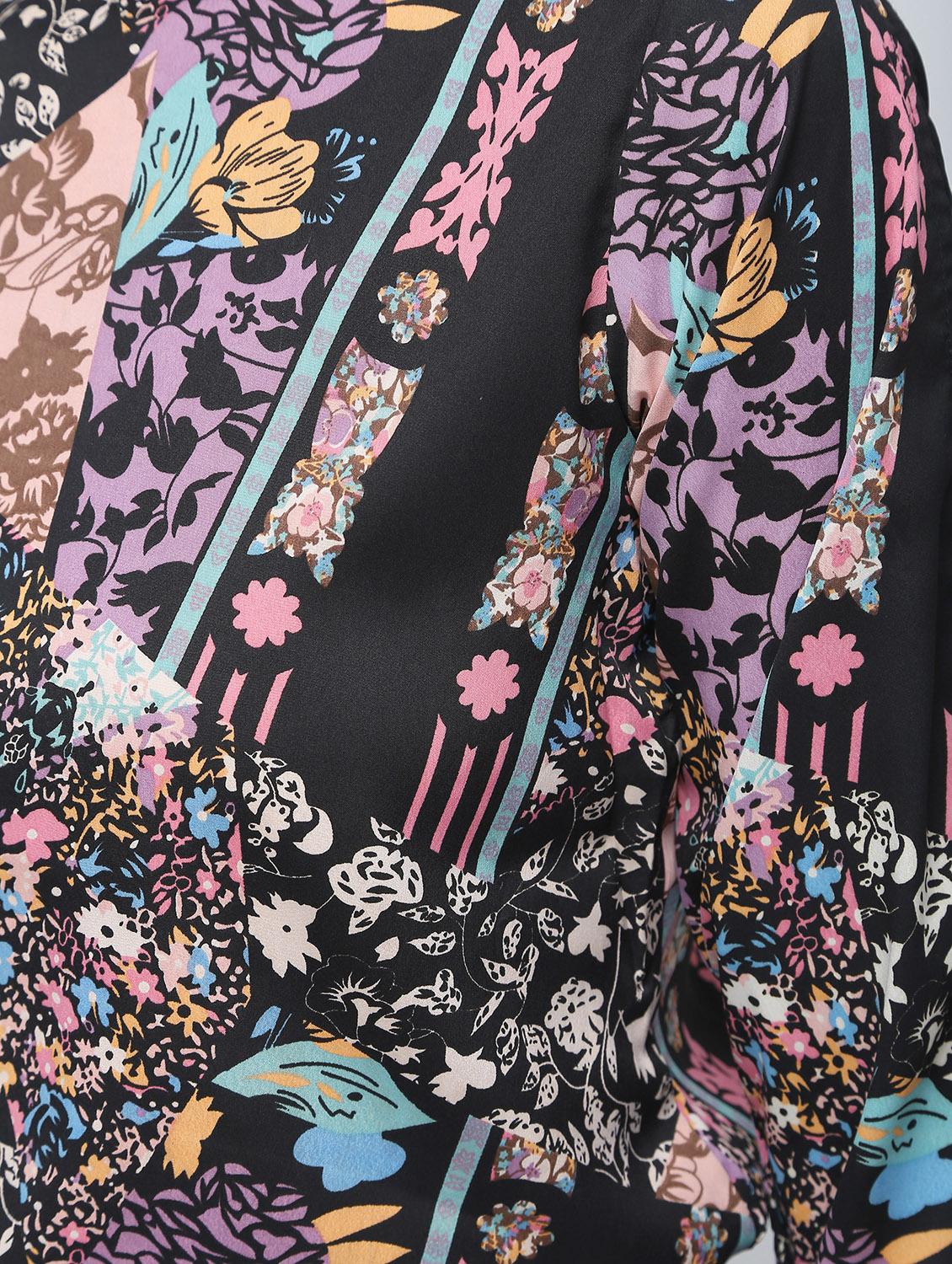 slit sleeved floral tunic - 15902837 - Zoom Image - 6