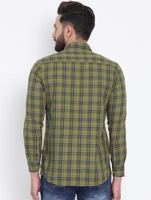green checkered casual shirt - 15902940 - Standard Image - 3