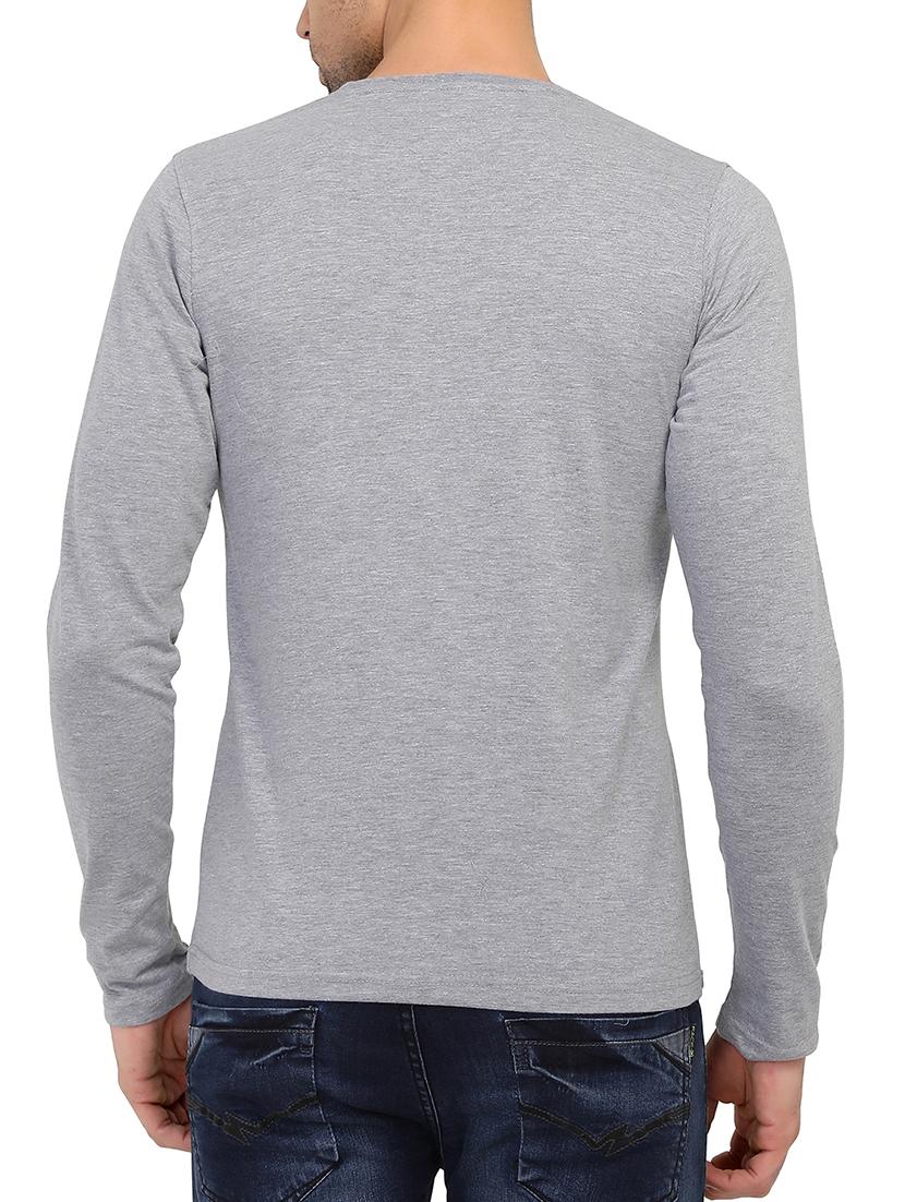 grey cotton t-shirt - 15903338 - Zoom Image - 3