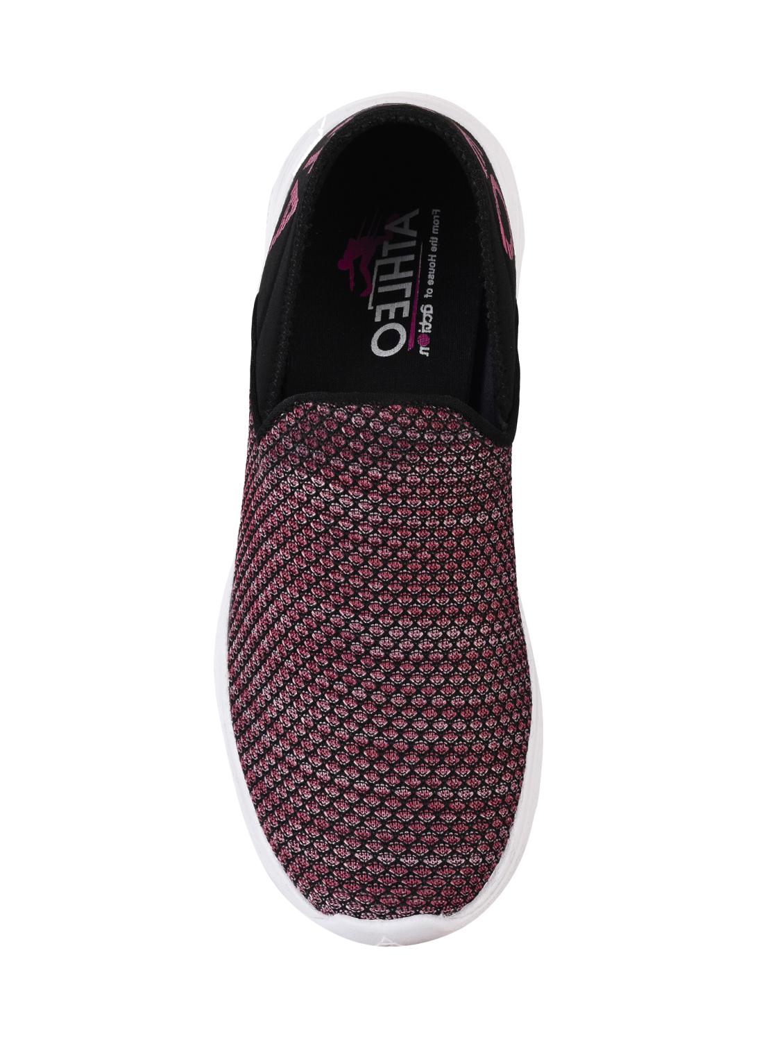 maroon slip on sports shoes - 15903977 - Zoom Image - 3