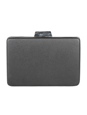 black leatherette (pu) regular clutch - 15904609 - Standard Image - 3