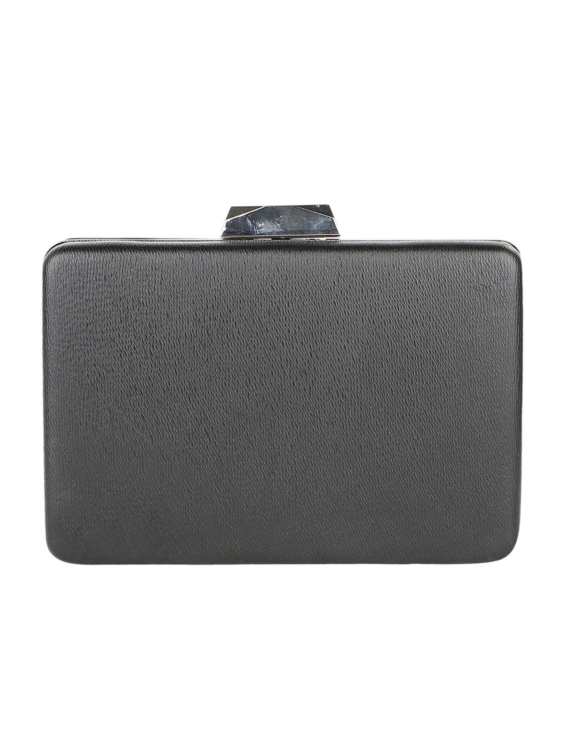 black leatherette (pu) regular clutch - 15904609 - Zoom Image - 3