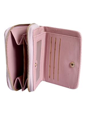 pink leatherette (pu) regular purse - 15904882 - Standard Image - 3
