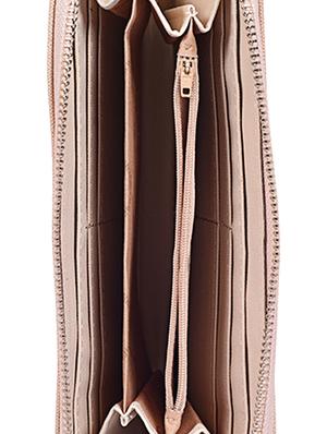 beige leatherette (pu) regular purse - 15905004 - Standard Image - 3