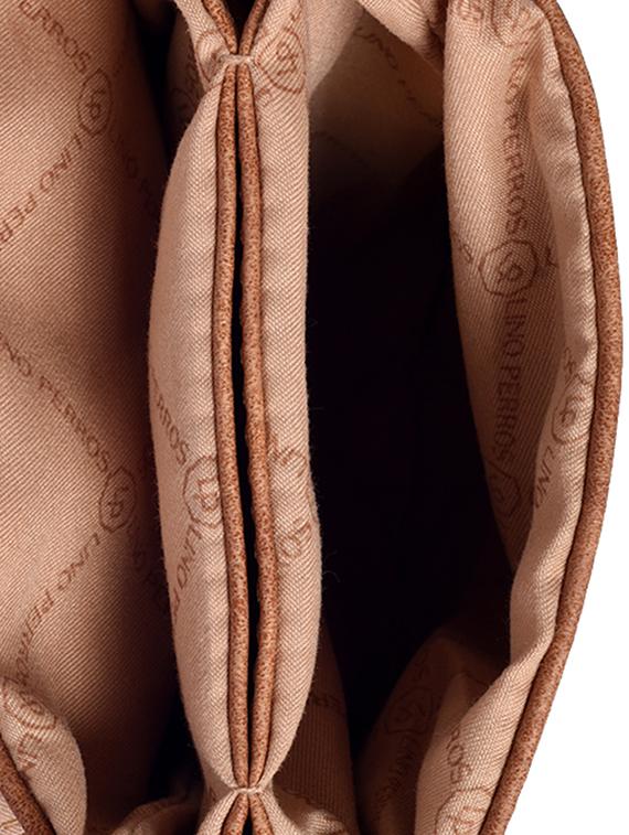 brown leatherette (pu) regular sling bag - 15905314 - Zoom Image - 3