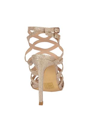 gold ankle strap sandals - 15905834 - Standard Image - 3
