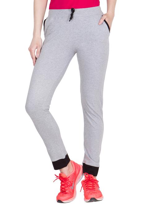 drawstring waist solid track pants - 15906596 - Standard Image - 1