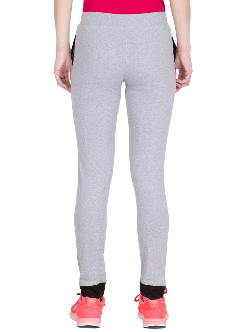 drawstring waist solid track pants - 15906596 - Zoom Image - 3