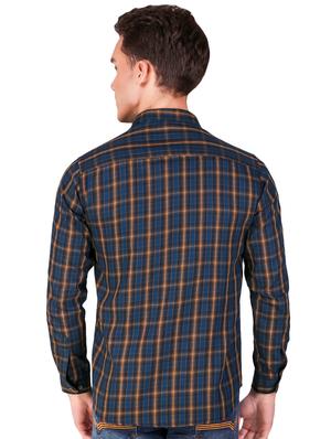 blue checkered casual shirt - 15906638 - Standard Image - 3