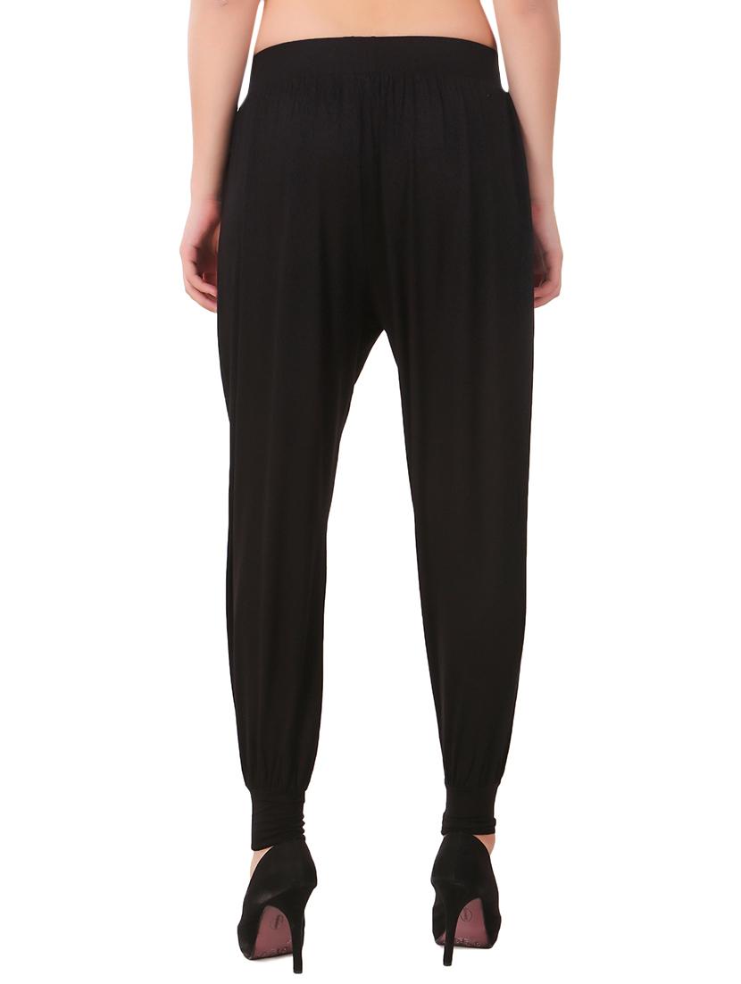 Black solid harem pants - 15906885 - Zoom Image - 3