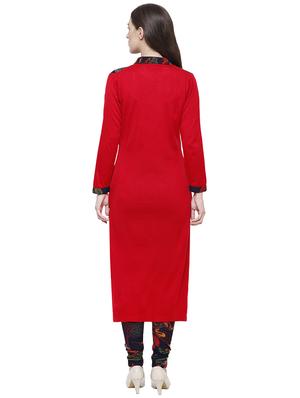 printed kurta with legging set - 15906964 - Standard Image - 3