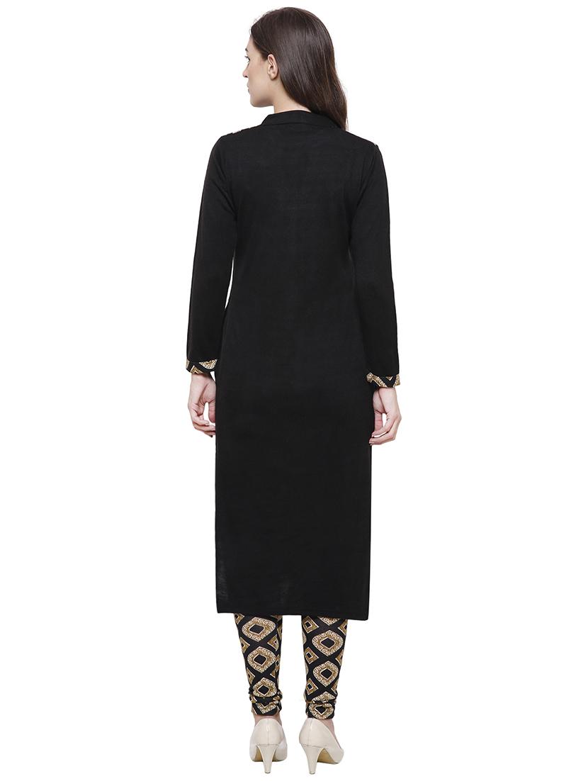 printed patch work kurta with legging set - 15906965 - Zoom Image - 3