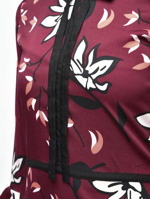 tie-up neck floral a-line dress - 15907080 - Standard Image - 6