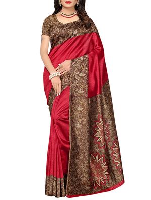 multicolor printed saree combo (set of 2) with blouse - 15907630 - Standard Image - 6