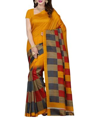 multicolor printed saree combo (set of 2) with blouse - 15907637 - Standard Image - 6