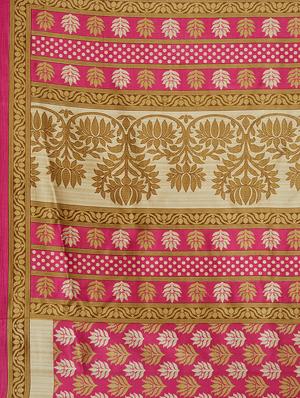 multicolor printed saree combo (set of 2) with blouse - 15907645 - Standard Image - 6