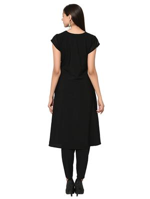 a-line foil print kurta - 15907786 - Standard Image - 3