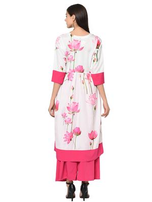 a-line digital print kurta - 15907799 - Standard Image - 3