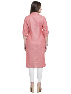 Shirt collar Straight kurta - 15907852 - Standard Image - 3